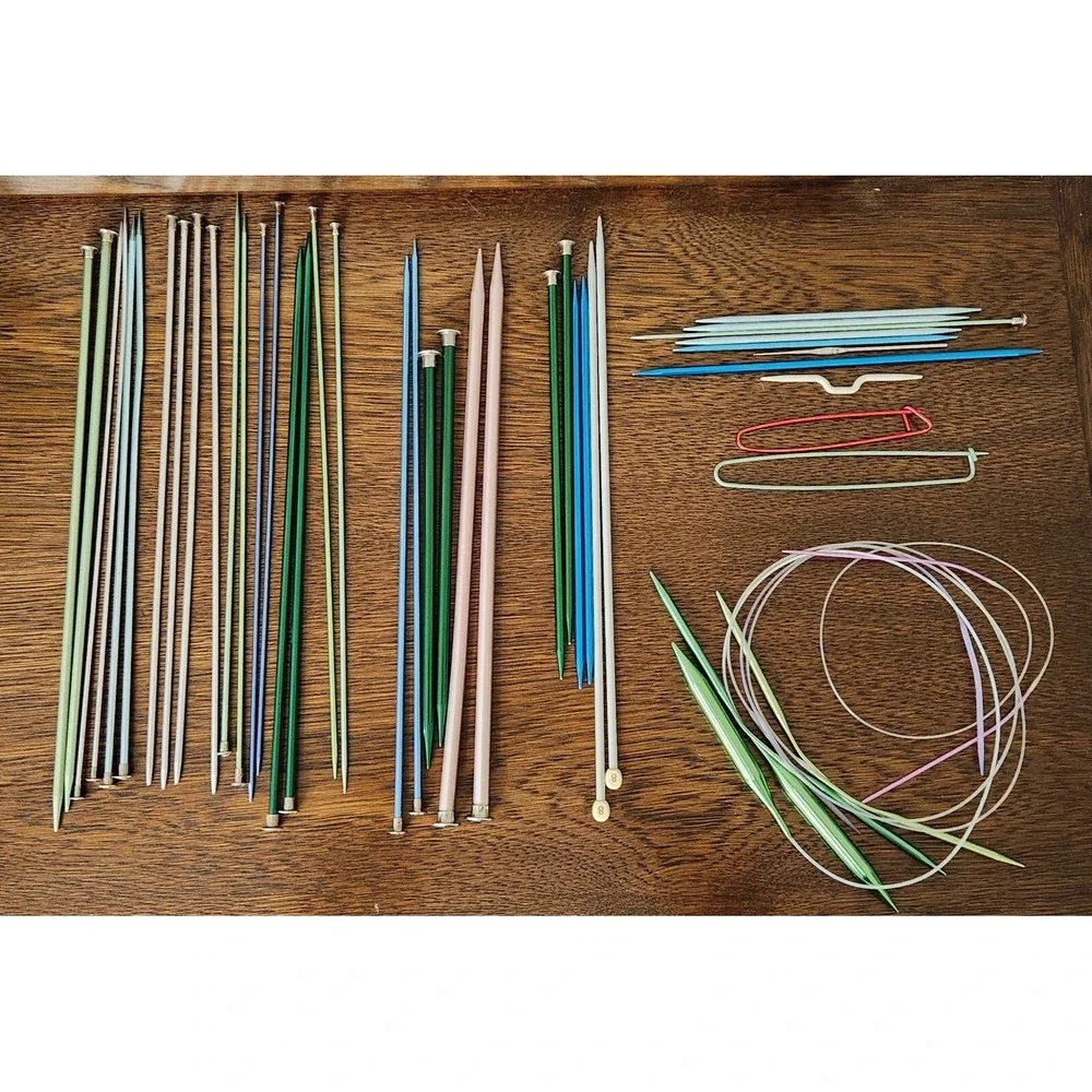 Vintage Knitting Needles Circular Needles Stitch Holders Various Brands Sizes